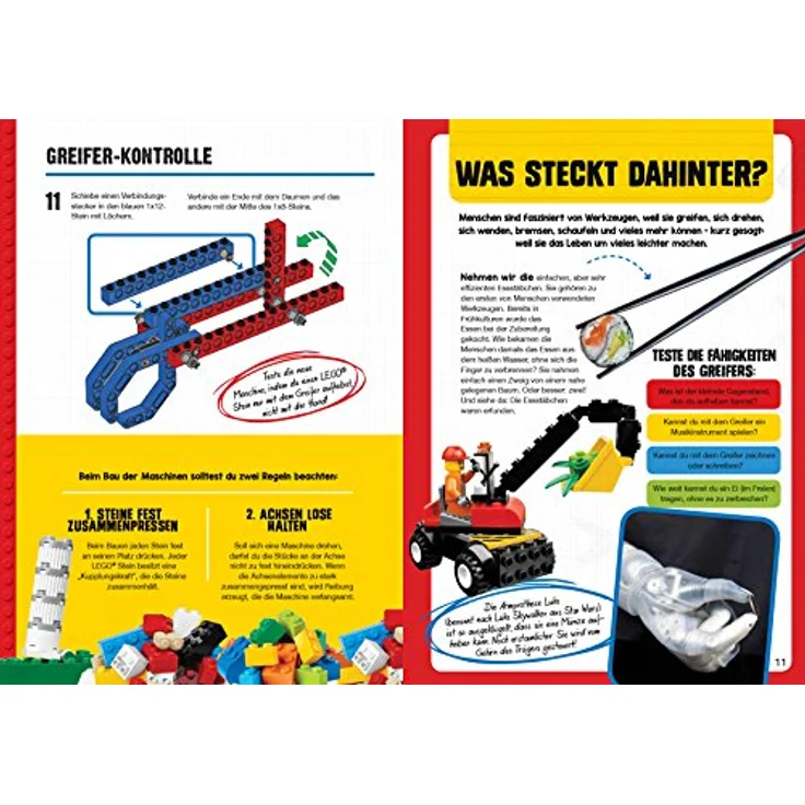 Panini LEGO® Geniale Maschinen, Konstruktionsspielzeug mit 11 Modellen und 58 LEGO-Elementen – Bild 5