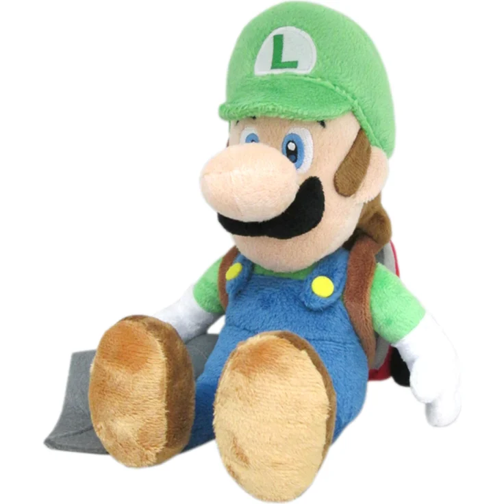 The Other Together Plus – Luigi’s Mansion – Luigi mit Poltergust – Plüschtier, 25 cm, offiziell lizenziert, detailreiche Verarbeitung