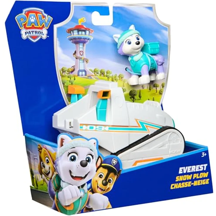 Spin Master PAW Patrol Spielzeug-Auto Everest, Schneemobil mit beweglichem Greifarm, aus recyceltem Material – Bild 6