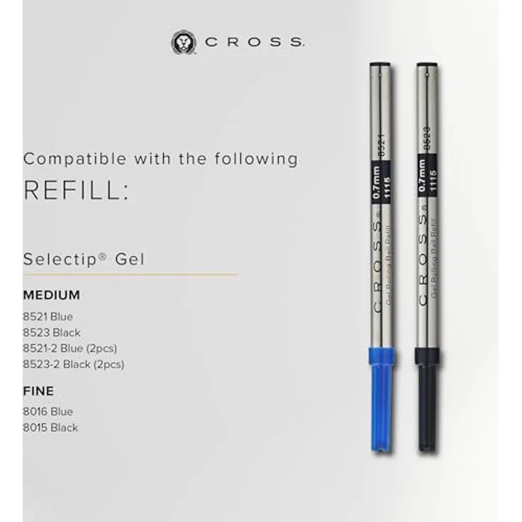 Cross Rollerball Edge, Mattblau, inkl. Geschenkbox, Gel-Tinte, dokumentenecht, auswechselbare Mine – Bild 10