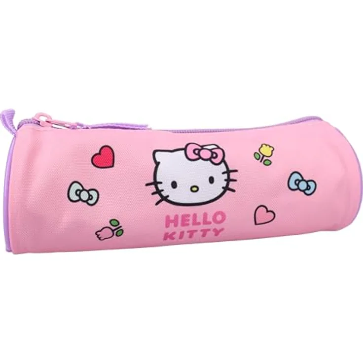Hello Kitty Federmäppchen Sweet Charm, 7 x 21 x 7 cm, farbenfrohes Design