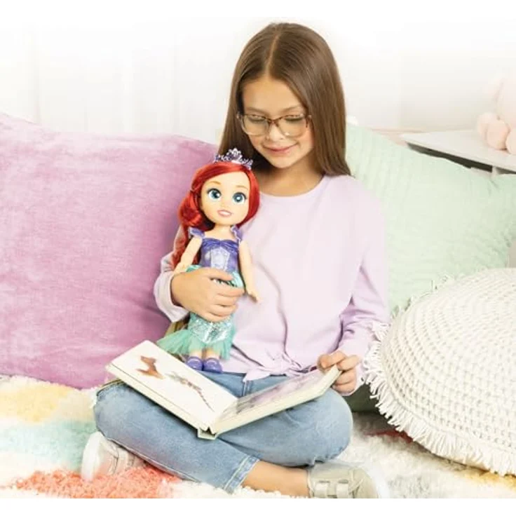 Jakks Pacific Babypuppe Disney Princess - Meine Freundin Arielle - ca. 35 cm, Meerjungfrauenkleid in Violett und Türkis-Tönen, mit RoyalReflection™ Augen – Bild 3