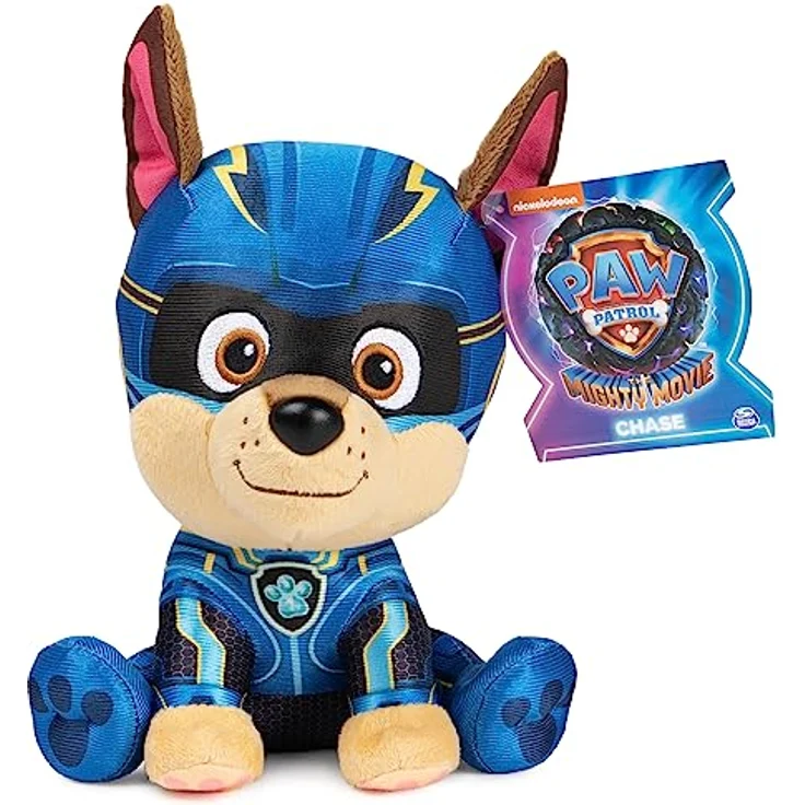 GUND PAW Patrol Der Mighty Kinofilm Chase, 15 cm - original Plüschtier zum Kinofilm 2023, ideal zum Nachspielen der Kinoabenteuer und als Lieblingskuscheltier, Spielzeug für Kinder ab 1 Jahr – Bild 2