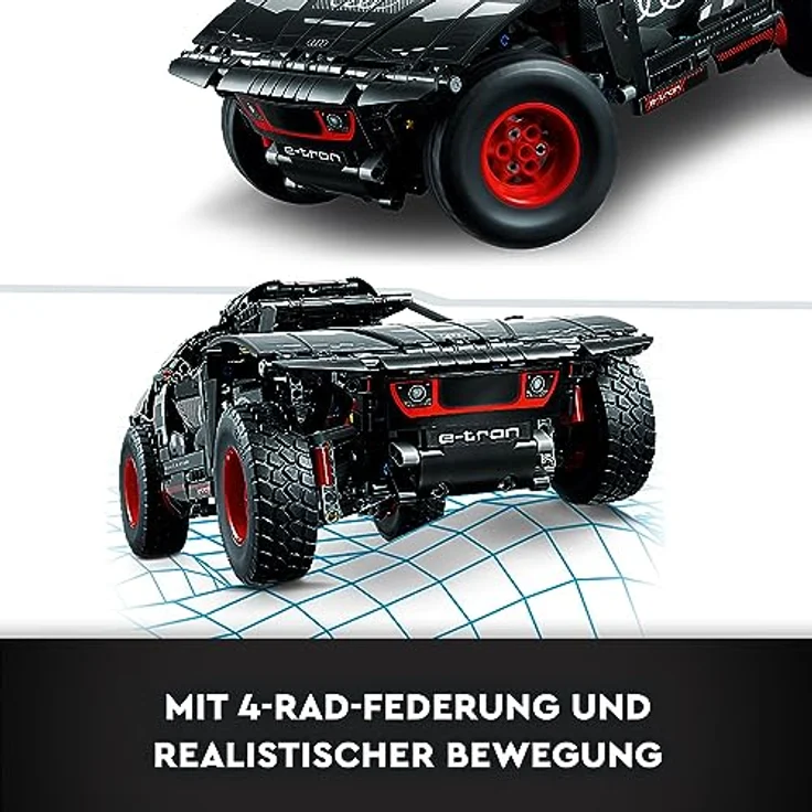 LEGO Technic Audi RS Q e-tron, ferngesteuertes Rallye-Auto-Spielzeug, Dakar-Rallye-Geländewagen, App-gesteuerter RC mit Control+, Geschenk für Jungen, Mädchen und Fans ab 10 Jahren zum Bauen 42160 – Bild 4
