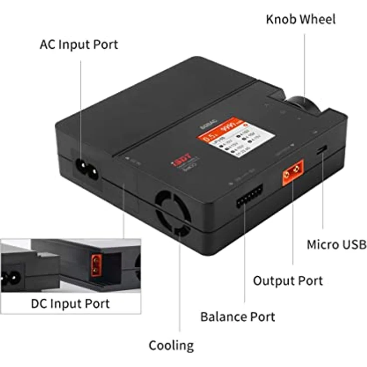 ISDT 608AC Battgo Lipo Akku Ladegerät AC / DC Ladegerät Balance Entlader für Life / Lilon / LiPo / LiHv / Pb / NiMH RC Akku Batterien – Bild 4