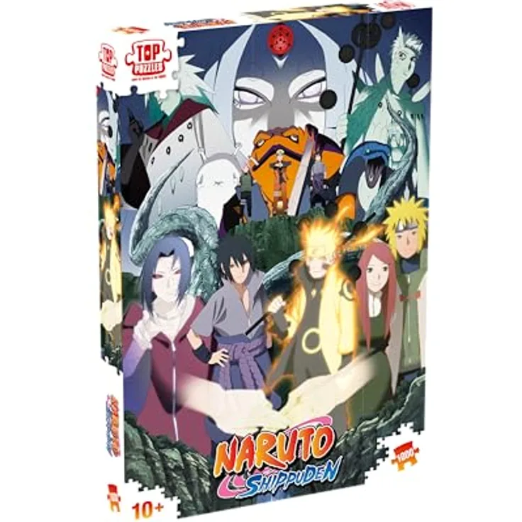 Winning Moves Naruto Puzzle, 1000 Teile - Final Battle mit Sasuke, Sakura und Co., inkl. Poster in Originalgröße, Alter 10+