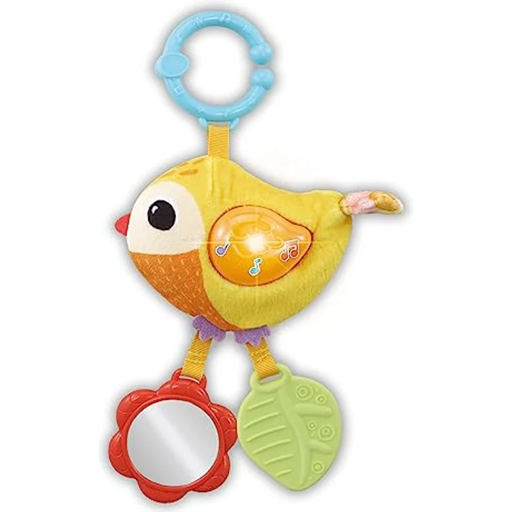 VTech Baby - Babys Tierfreunde-Geschenkset aus recyceltem Plüsch, mit singendem Vogel und Zebrarassel - Für Kinder von 0-24 Monaten – Bild 2