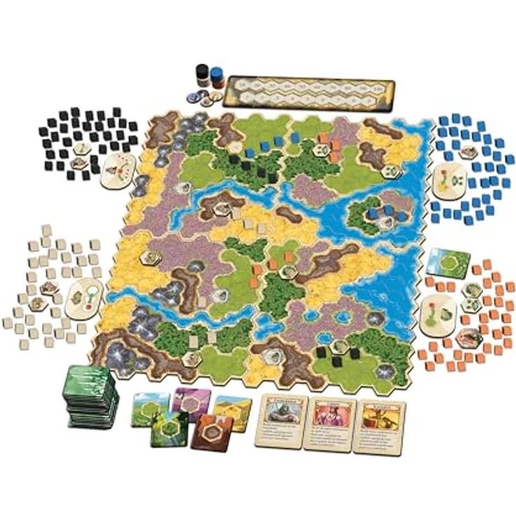 Queen Games Kingdom Builder: Family & Friends – Strategisches Brettspiel für 2–4 Spieler, ab 8 Jahren, modulare Spielmechanik, Spiel des Jahres 2012 – Bild 2