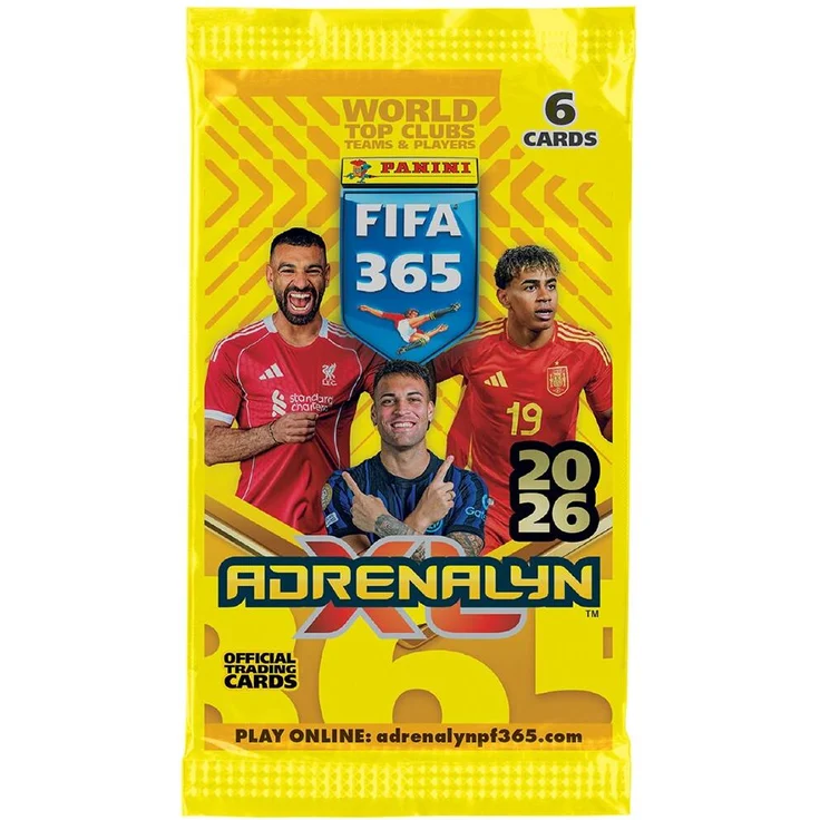 Panini FIFA 365 Adrenalyn XL 2026 Trading Cards, Booster mit 6 Karten für Sammler