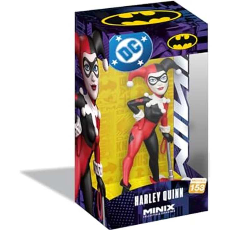 MINIX MINIX – Movies #153 – DC Comics – Harley Quinn mit Hammer, Sammelfigur 12 cm aus PVC, offiziell lizenziert – Bild 1