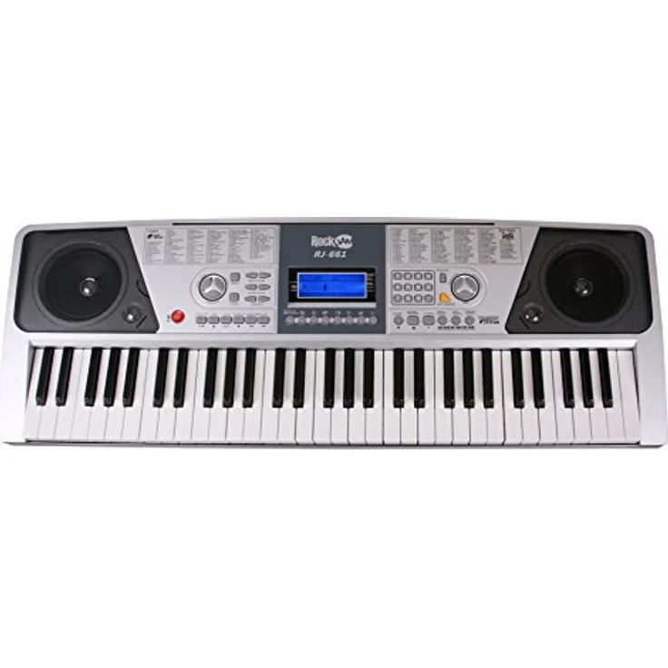 RockJam - RJ661-SK - Super Kit - 61 Tasten LCD Elektronisches Unterrichts-Keyboard mit Ständer, Hocker und Kopfhörer – Bild 4