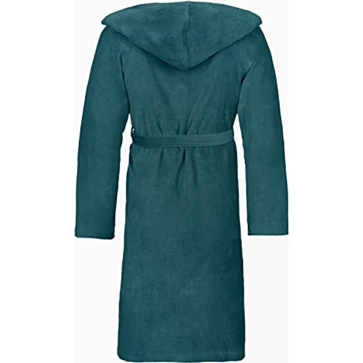 Vossen Bademantel Texas, Uni, Textil, Blau, bequeme Badtextilien – Bild 3