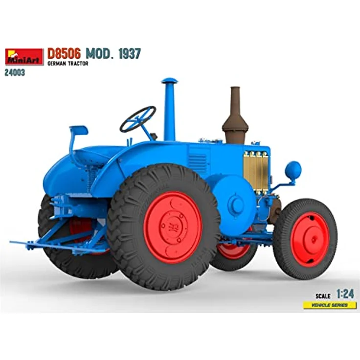 Mini art D8506 Ackerschlepper Modell 1937, Standmodell im Maßstab 1:24 mit detailreichen Gravierungen und Photoätzteilen – Bild 6