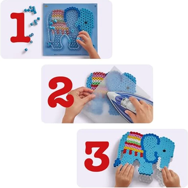 Hama Bügelperlen gigantische Geschenkpackung Maxi-Bügelperlen, 900 bunte Perlen, Kunststoff, bunt – Bild 5