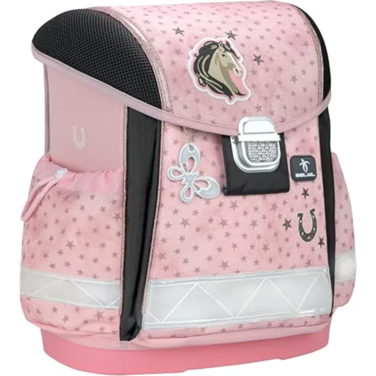 Belmil Classy Schulranzen Set 4-teilig (403-13/AG/S), ergonomisch, wasserdicht, für Grundschule 1.-3. Klasse, Star Horses, 19 L – Bild 3