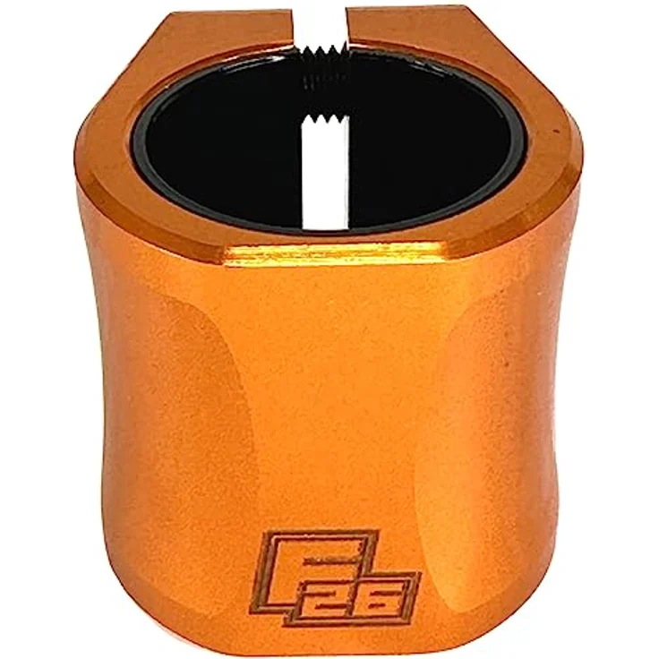 Fantic26 Stuntscooter Fantic26 Twinlock Stunt-Scooter Double Clamp 32/35 Orange, Leichte Aluminium Klemme mit Shim Converter – Bild 3