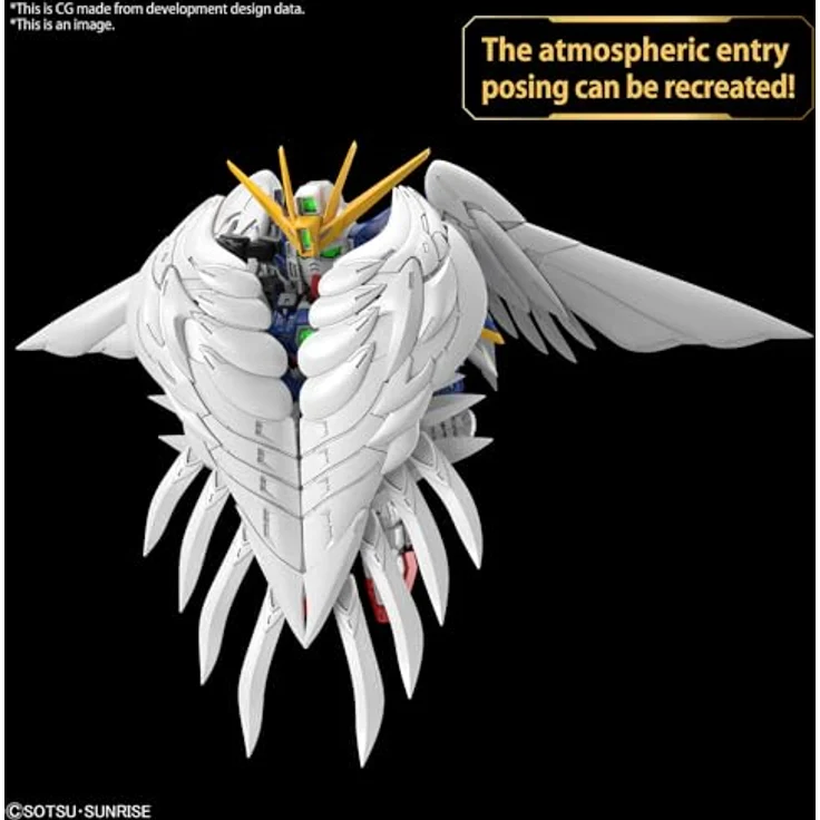 Bandai MGSD Wing Gundam Zero EW, Modellbausatz mit Twin Buster Rifle und variablen Flugmodi – Bild 9