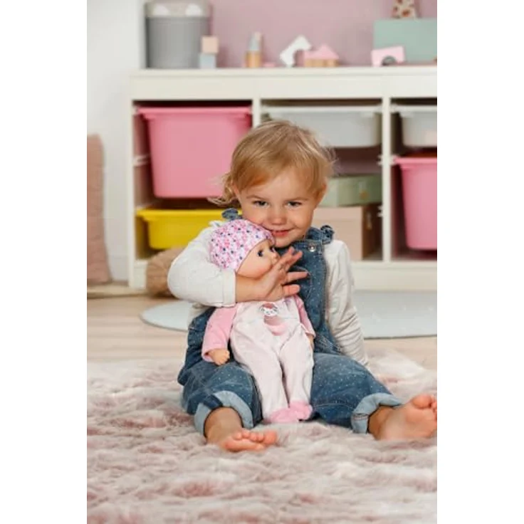 Baby Born Babypuppe Anna Rosé, 36 cm mit weichem Stoffkörper und Schlafaugen, inkl. Strampler und Mütze – Bild 7