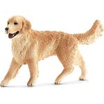 Schleich Golden Retriever Hündin (16395), handbemaltes Tiermodell aus der Farm Life Serie, 5 cm