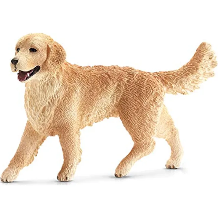 Schleich Golden Retriever Hündin (16395), handbemaltes Tiermodell aus der Farm Life Serie, 5 cm