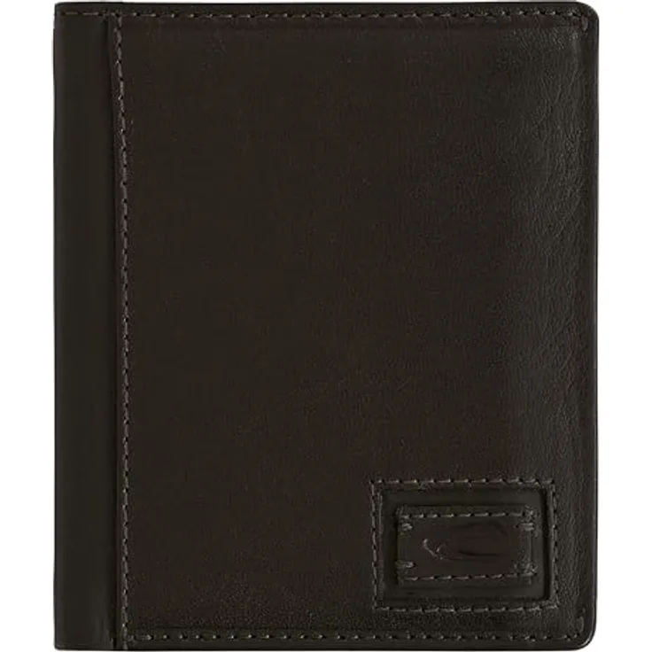 camel active Dust Herren Geldbörse RFID Hochformat Leder Mittelgroß Schwarz