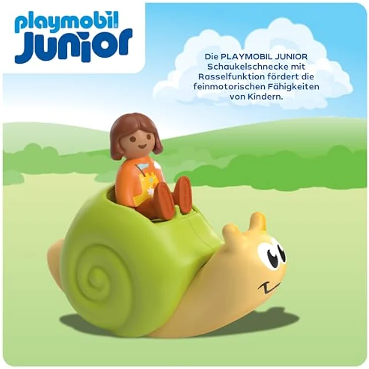 Playmobil® Konstruktions-Spielset Schaukelschnecke mit Rasselfunktion (71699), JUNIOR, (2 St), Made in Europe – Bild 6