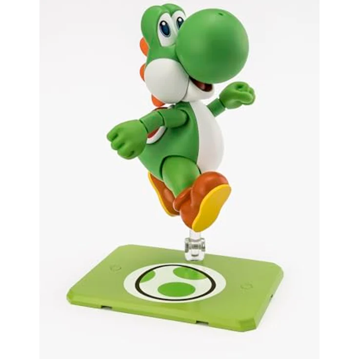 Bandai Tamashii Nations Super Mario S.H. Figuarts Actionfigur Yoshi, 11 cm, hochbeweglich in Fensterbox – Bild 3