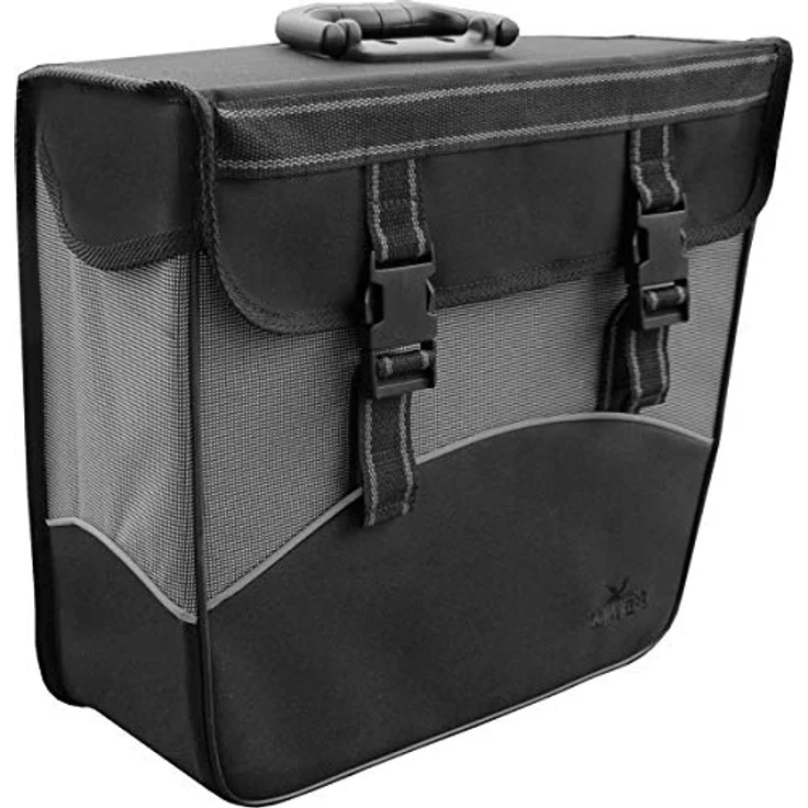 Greenlands Fahrradtasche Packtasche Einkaufstasche Shoppingtasche schwarz weiß (Rechts) – Bild 1