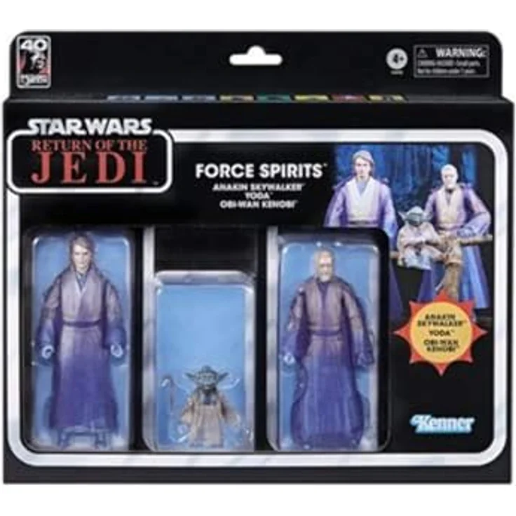 Hasbro Star Wars Black Series: Force Spirits 3-Pack (Return of the Jedi), Sammelfiguren zum 40. Jahrestag mit klassischem Design – Bild 2
