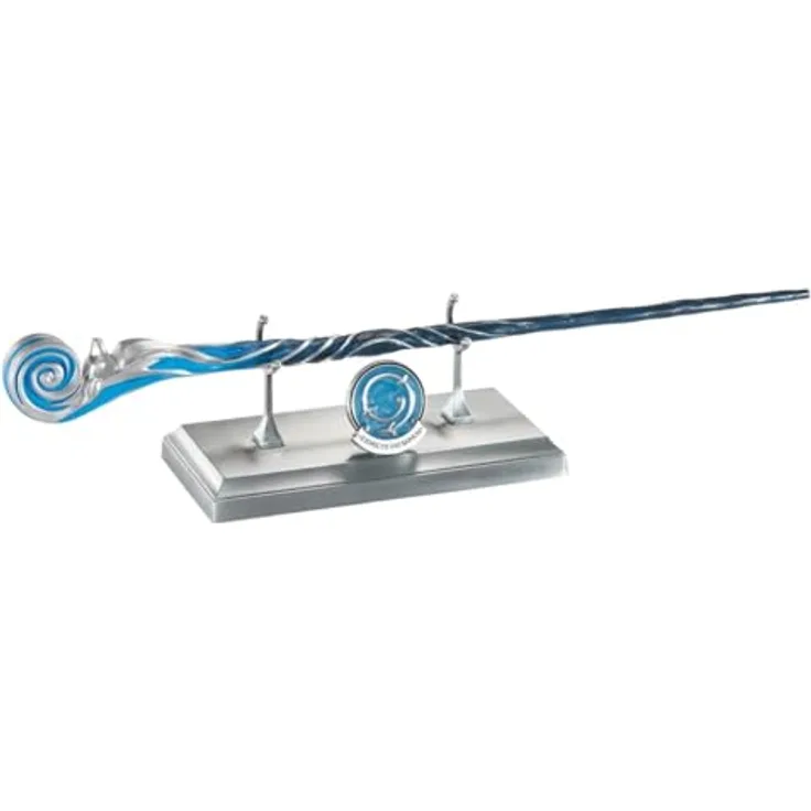 The Noble Collection Harry Potter Celebration Zauberstab, 36,8 cm großer Zauberstab mit Ständer und Spieß, Kostümzubehör