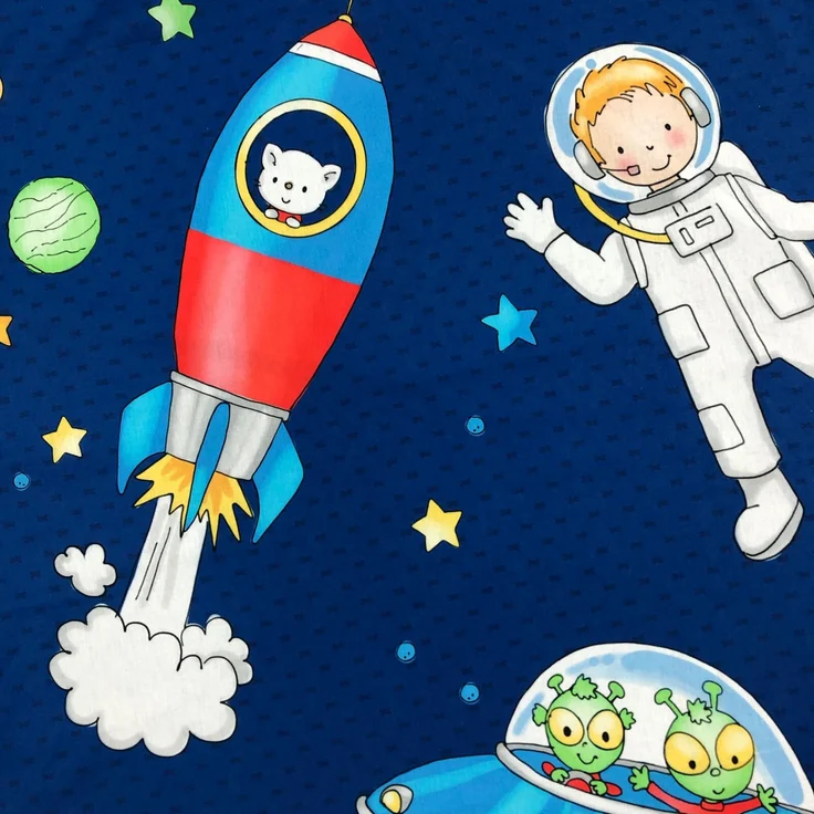 Weltraumfreunde Bettwäsche Digitaldruck ESPiCO Sleep and Dream 135 x 200 + 80 x 80 cm – Bild 5