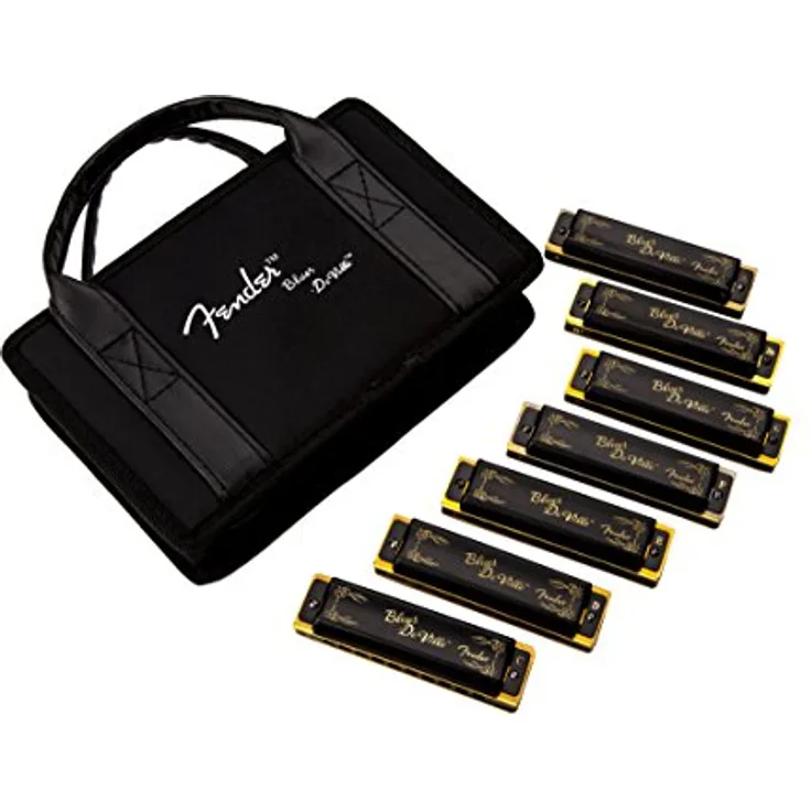 Fender Blues Harmonica DeVille 7' Set im Case, 0990702049
