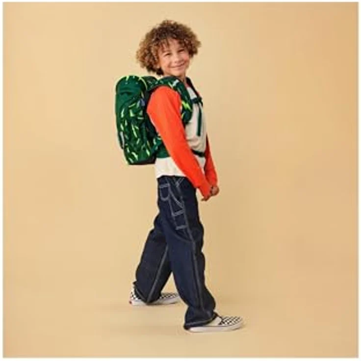 Ergobag Mini, Kindergartentasche mit ergonomischer Rückenpolsterung, Mehrfarbig, Platz für A4 Unterlagen und Fläschchen – Bild 8
