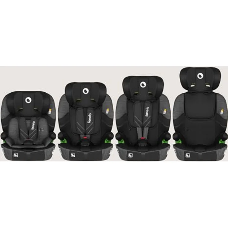 lionelo Autokindersitz LEVI FIX I-SIZE, i-Size konform, für Kinder von 76 bis 150 cm, mit Isofix und TopTether, 10-fach verstellbare Kopfstütze, Dri-Seat-Technologie, abnehmbarer Bezug – Bild 11