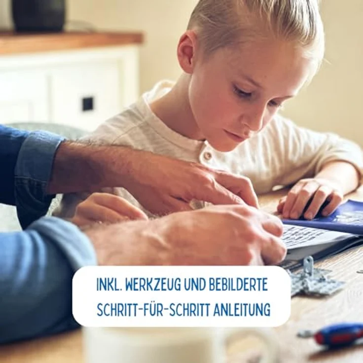 Eitech Mini Radlader 00250, Metallbaukasten mit 157 Bauteilen, Konstruktionsspielzeug mit Knicklenkung und beweglichem Schaufelarm, Made in Germany – Bild 5