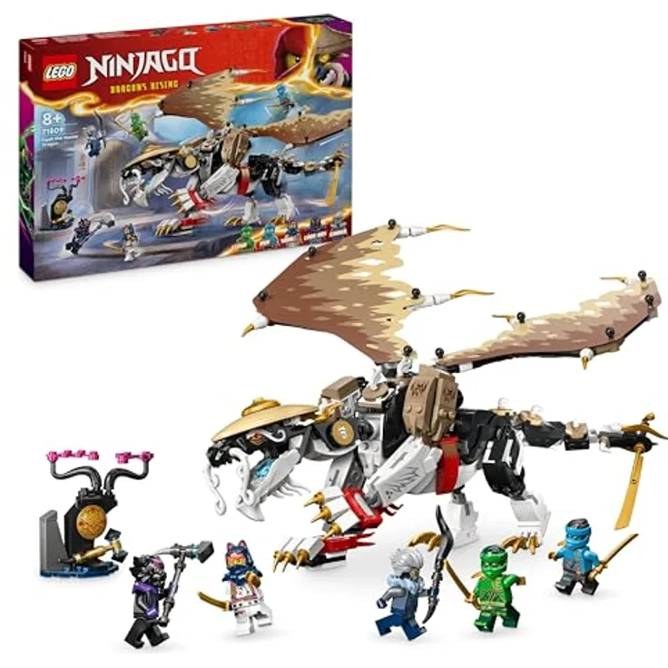 LEGO NINJAGO Egalt der Meisterdrache, Ninja-Set mit Drachen-Spielzeug und 5 Figuren inkl. Lloyd und NYA, Drachenmeister, Geschenk für Jungs und Mädchen ab 8 Jahren 71809