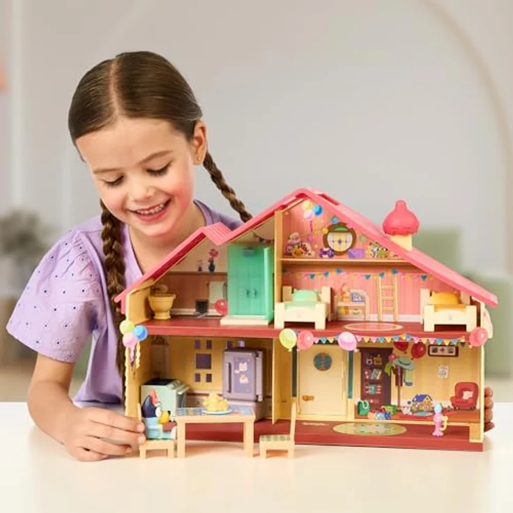 Famosa WIP BLY76010, Puppenhaus Bluey Celebration Home mit 11 Möbelstücken und festlicher Bluey-Figur, Multicolored, Talla unica – Bild 7