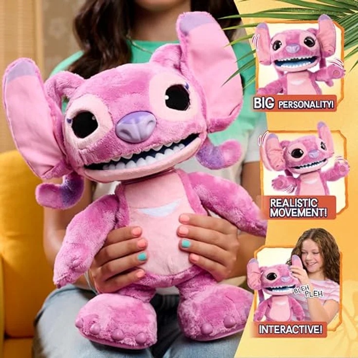 Just Play Disney Stitch Ultimate Angel, interaktives Kuscheltier mit Tonfunktion, 43 cm, für Kinder ab 3 Jahren – Bild 4
