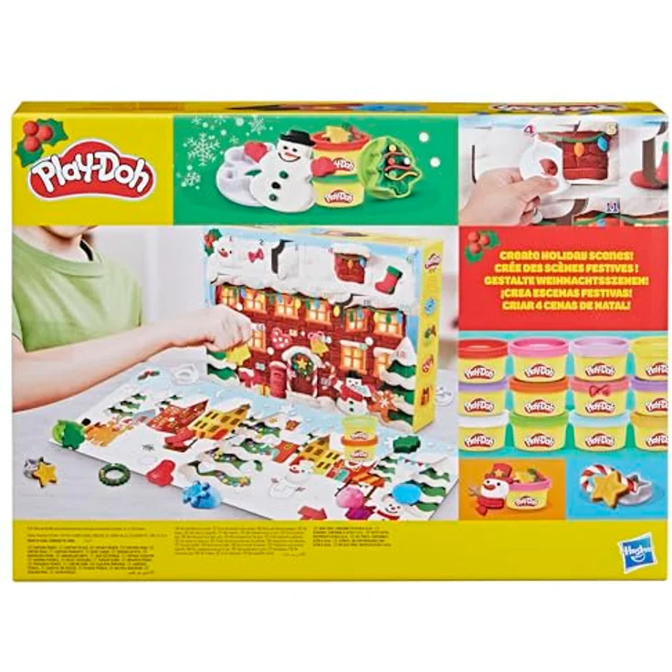 Play-Doh Holiday Advent Calendar 2026, Adventskalender mit 24 kreativen Überraschungen, inklusive Modelliermasse und Spielmatte – Bild 6