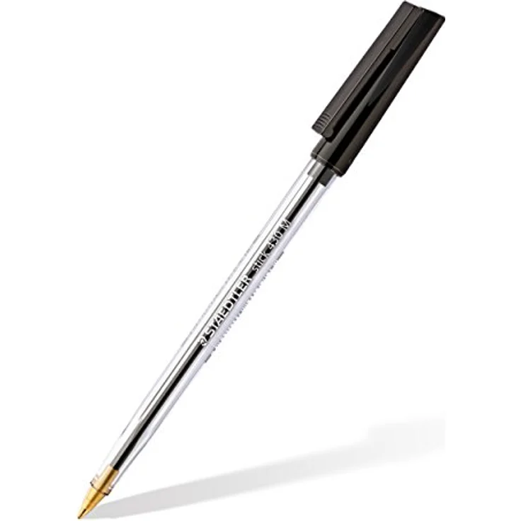 Staedtler Einwegkugelschreiber Stick 430, 0,35mm, schwarz, dokumentenecht, Kappenmodell, druckausgleichend für Flugreisen – Bild 2