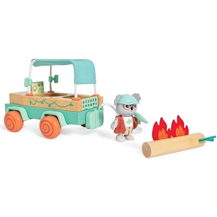 Hape Offroad-Solarauto, Spielzeug-Auto mit Koala-Figur und Solar-Ladegerät, umweltfreundlich – Bild 5