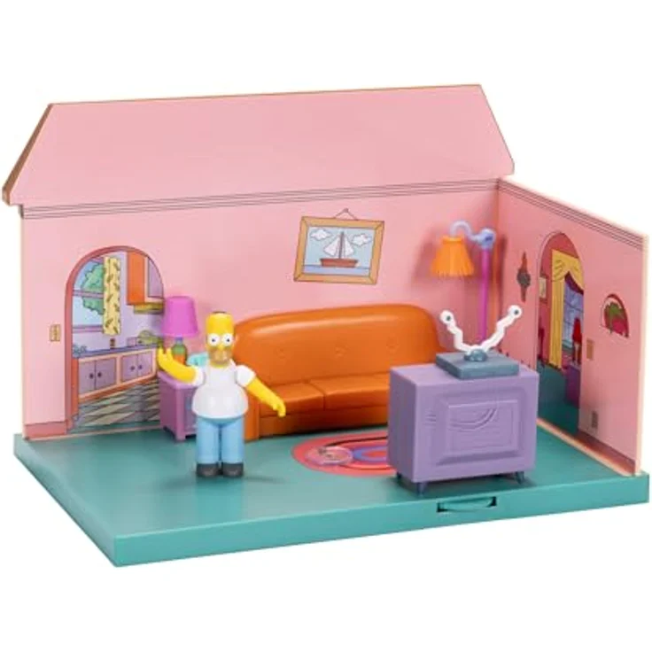 Jakks Pacific Simpsons Minifiguren Spielset Wohnzimmer, Diorama mit Zubehörteilen und ikonischem Design – Bild 10