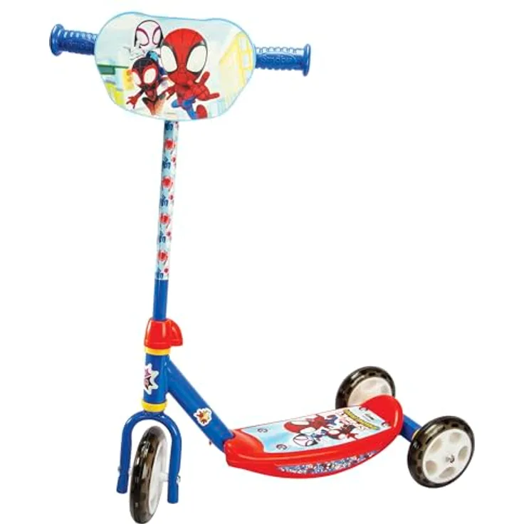 Smoby - Spidey Kinderroller - 3 Räder - Höhenverstellbarer Lenker - rutschfeste Trittfläche - Stabile Konstruktion - Leicht & transportierbar - Ab 3 Jahren
