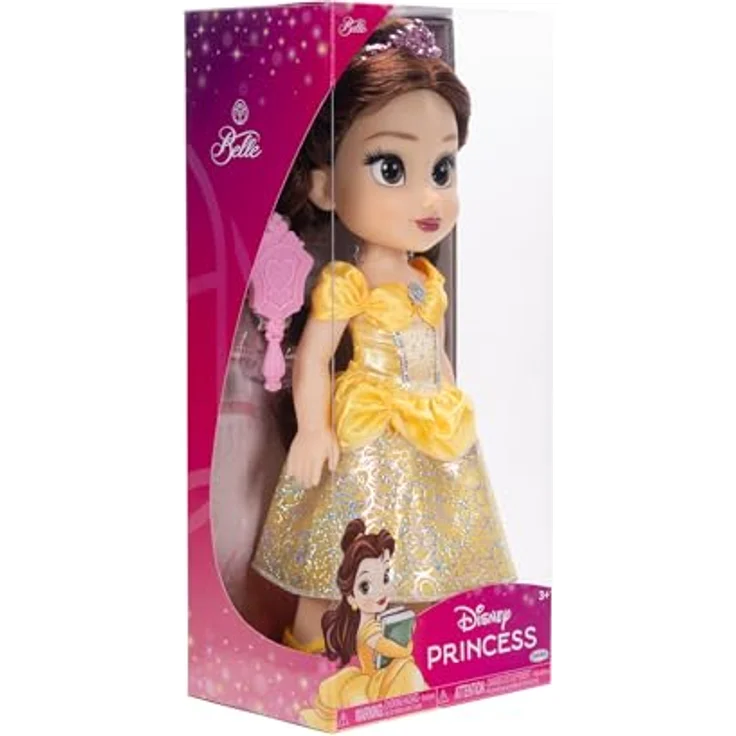 Jakks Pacific Babypuppe Disney Princess - Meine Freundin Belle, ca. 35 cm, mit gelbem Prinzessinnenkleid und funkelndem Diadem – Bild 7
