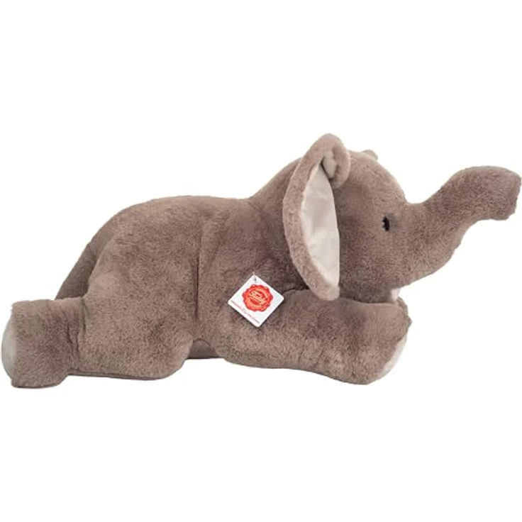 Hermann Teddy Elefant liegend 55 cm, Kuscheltier, Plüschtier in Premium-Qualität - naturgetreu gestaltet, geprüfte Sicherheit, waschbar bei 30 Grad – Bild 2