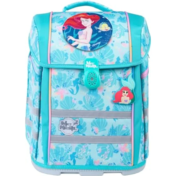 McNeill Schulranzen-Set PERFECTO, Disney Arielle, 5-teilig, ergonomisch, ClickFlex-Rückensystem, reflektierend, 22 l – Bild 2