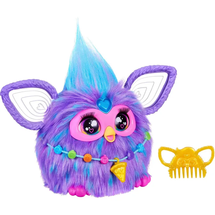 Hasbro Plüschfigur Furby, lila, interaktives Spielzeug mit 5 Modi und über 600 Sätzen