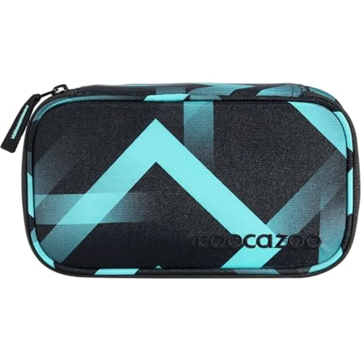 Coocazoo Schlampermäppchen Pencil Case Laser Lights, robustes Federmäppchen mit stabilem Tragegriff, schwarz