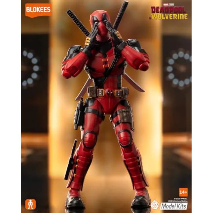 Dickie Blokees Marvel Deadpool Bausatz bewegliche Figur, 86 Teile mit Blitz- und Energieeffekten, 13 cm hoch – Bild 4