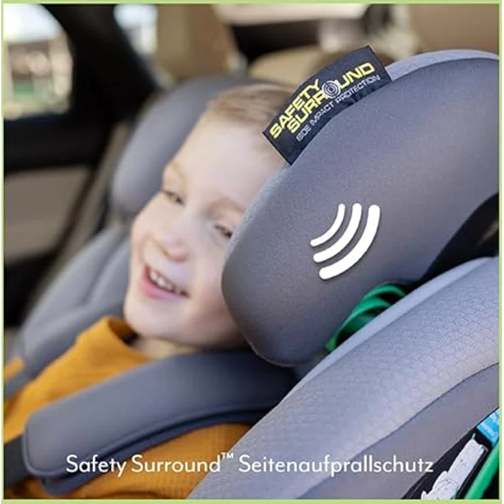 Graco FlexiGrow R129, Kindersitz ab 15 Monate, 2-in-1 mit Safety Surround und höhenverstellbarer Kopfstütze, schwarz – Bild 5